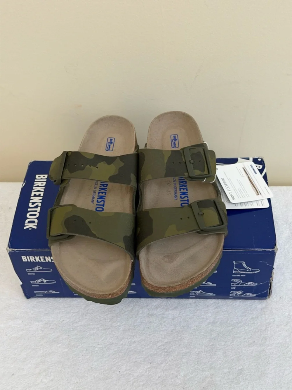 Birkenstock Arizona Bioko-Flor Soft Footbed Sandals Size‎ EU38, US W7/M5
